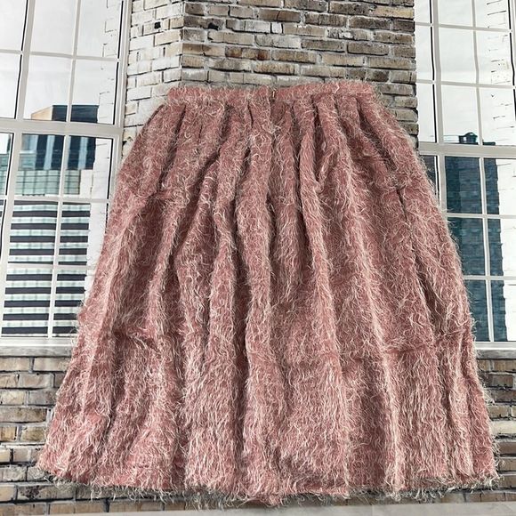 NWT Women’s Chaiken & Capone Pink & White Viscose Silk Stylish Skirt (6) GI17 - Picture 2 of 12